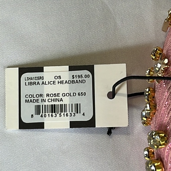 Lele Sadoughi Libra Alice Headband in Rose Gold Shiny Metallic NWT - Picture 13 of 14